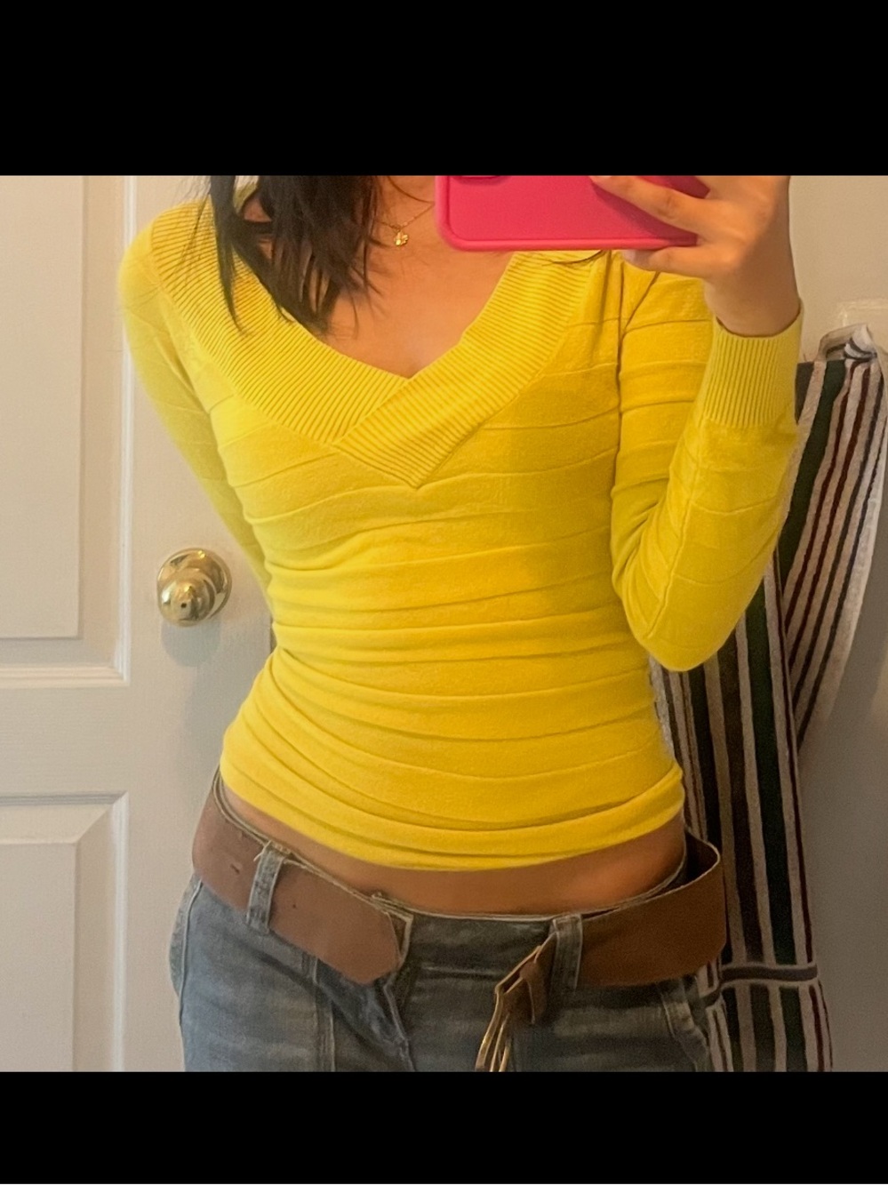 Women y2k vintage tight fitting long sleeve